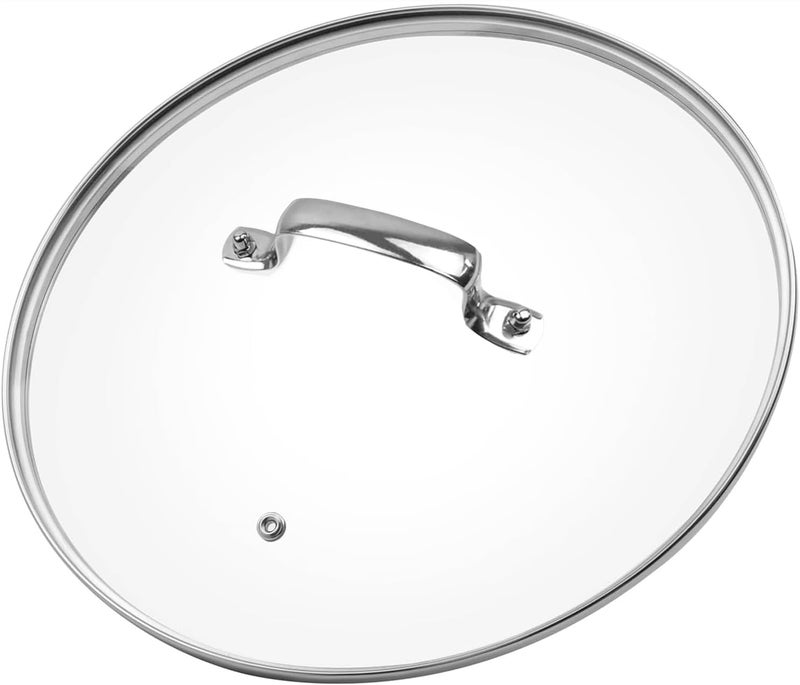 ZUIHUI 10 Inch Glass Lid for Lodge Cast Iron Skillet, 10" OXO Obsidian Frying Pan, Calphalon stainless pans and Other 10-10.25 Inch Kitchenware - Image 1